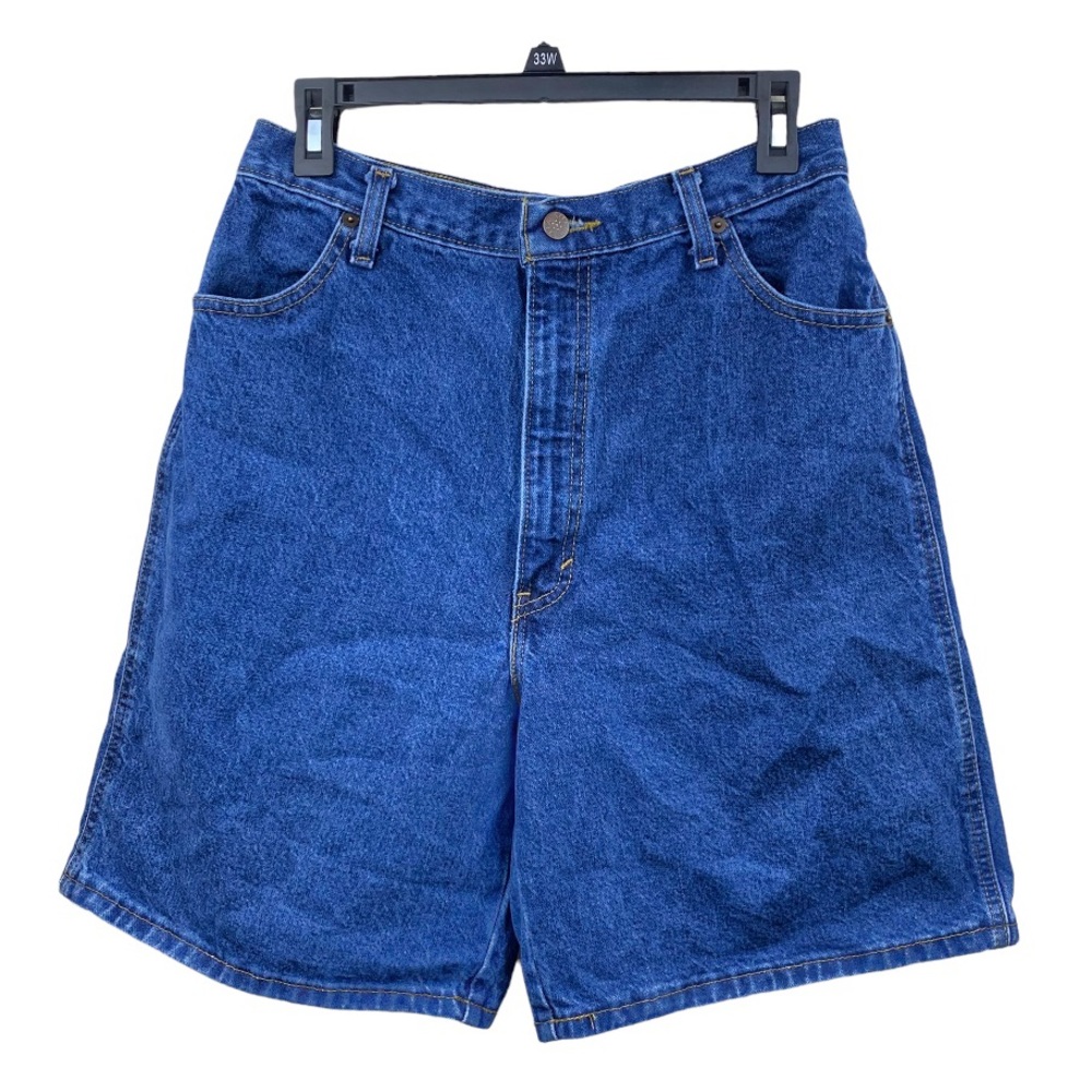 90’s Vintage Plus Size High Rise Dark Wash Denim Short High Waisted Blue Jean 16